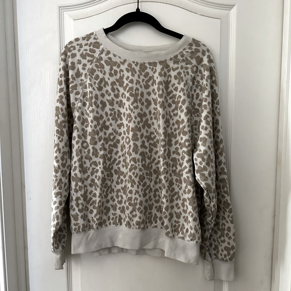 Old Navy Leopard Print Crewneck